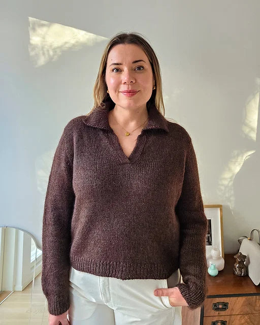 Ribbed Polo Knitting Pattern