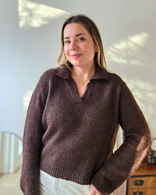 Ribbed Polo Knitting Pattern