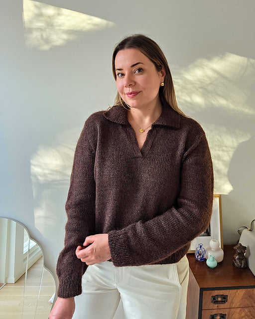 Ribbed Polo Knitting Pattern