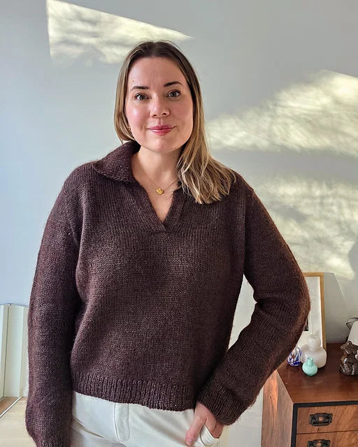 Ribbed Polo Knitting Pattern