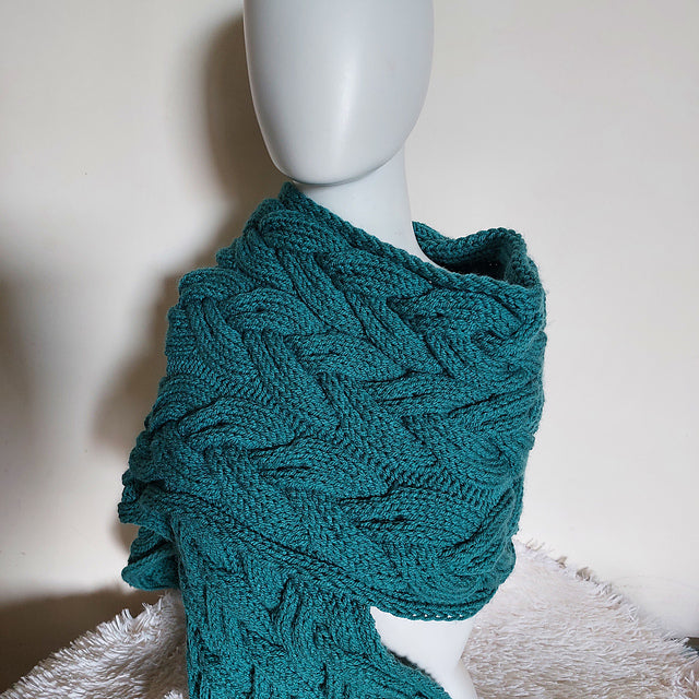 Easy Braided Scarf Knitting Pattern