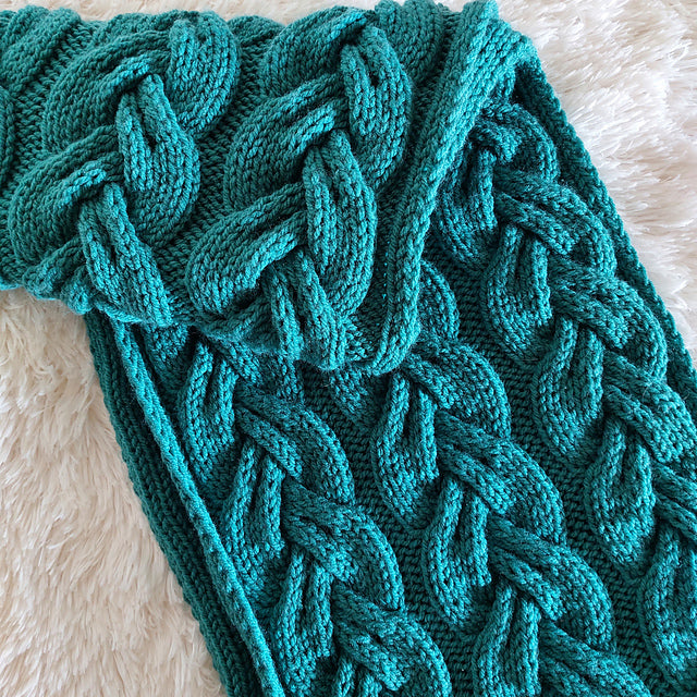 Easy Braided Scarf Knitting Pattern