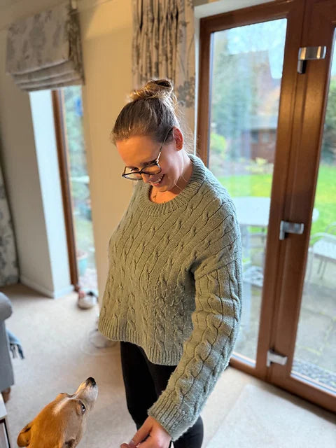 Unisex Cable Sweater Knitting Pattern