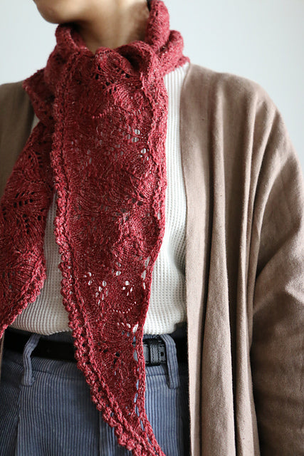 Lace Crescent Shawl Knitting Pattern