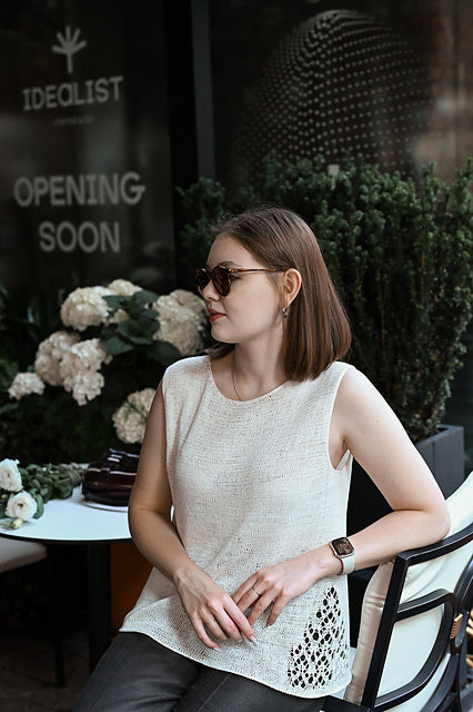 Sleeveless Summer Top Knitting Pattern