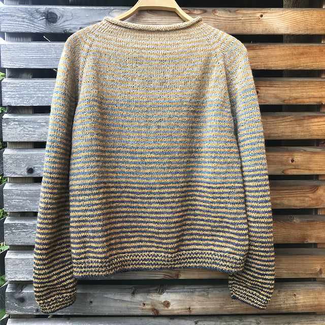 Relaxed Stripe Sweater Knitting Pattern