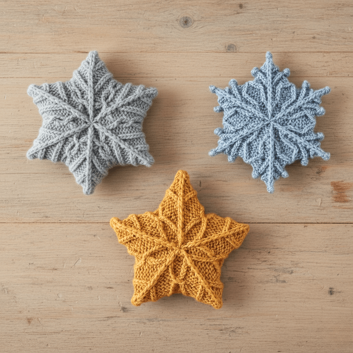 Snowflakes Bundle Knitting Pattern