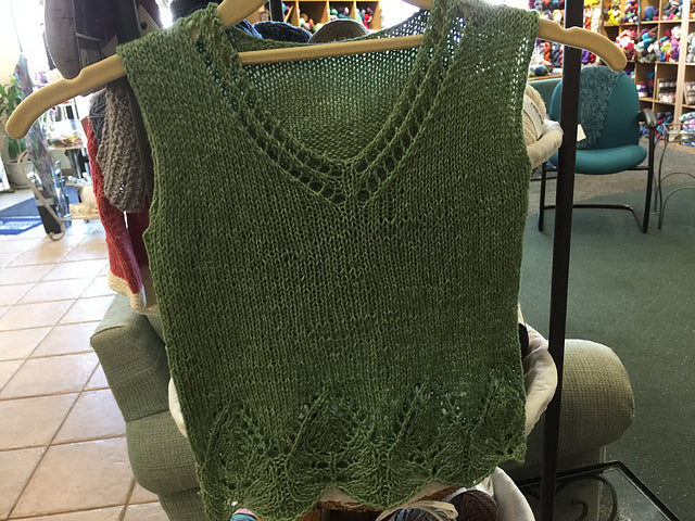 Lace Hem Tee Knitting Pattern