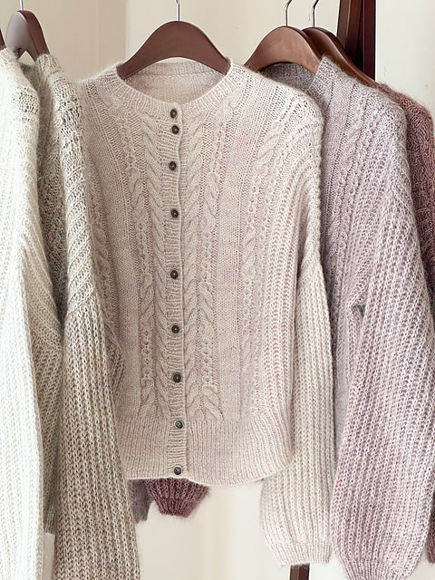 Cable Brioche Cardigan Knitting Pattern