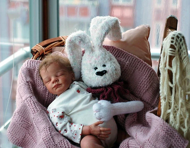 Long Ears Bunny Blanket Knitting Pattern