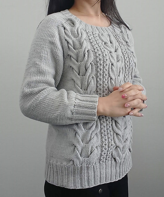 Chunky Cable Pullover Knitting Pattern