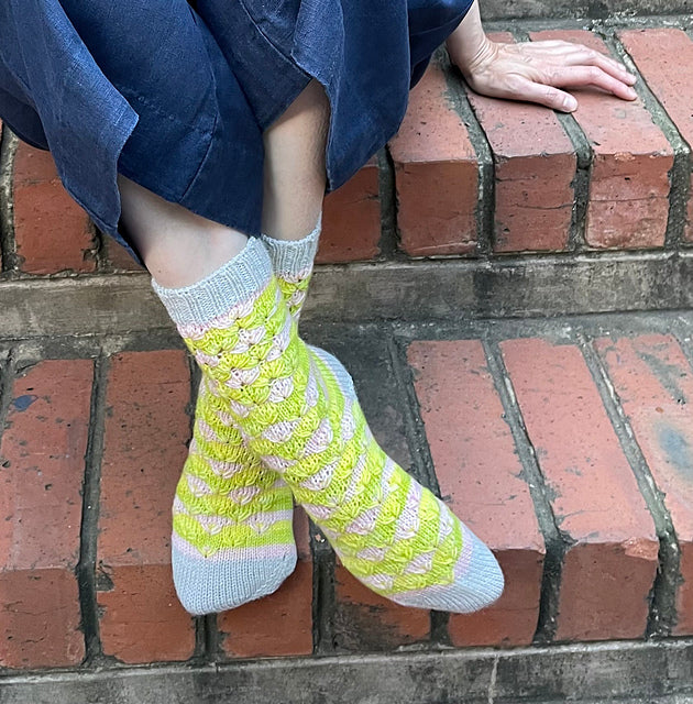 Striped Socks  Knitting Pattern