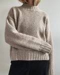 Mock Neck Sweater Knitting Pattern