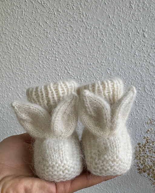 Baby Bunny Booties Knitting Pattern