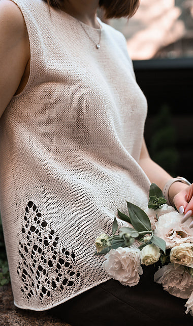 Sleeveless Summer Top Knitting Pattern