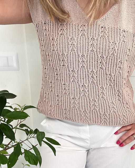 Textured Summer Tee Knitting Pattern