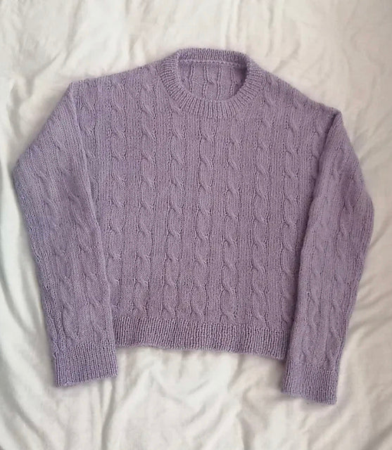 Unisex Cable Sweater Knitting Pattern