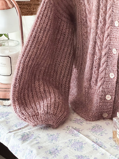 Cable Brioche Cardigan Knitting Pattern