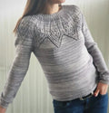 Lace Yoke Sweater Knitting Pattern