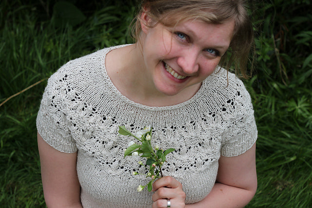 Blooming Summer Tee Knitting Pattern