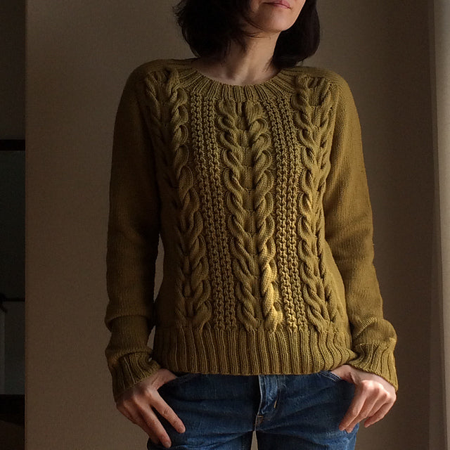 Chunky Cable Pullover Knitting Pattern