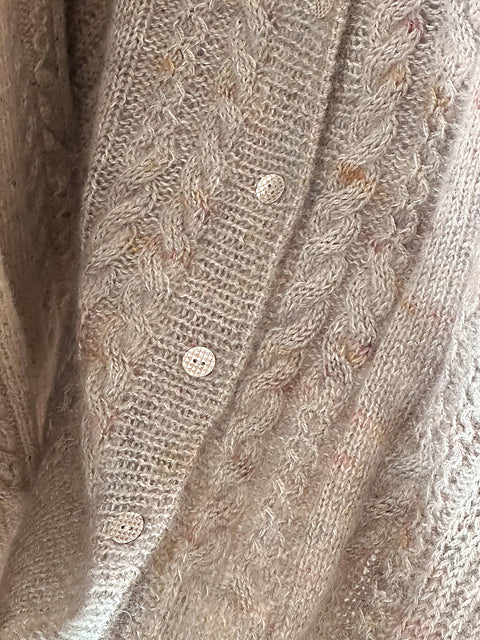 Cable Brioche Cardigan Knitting Pattern