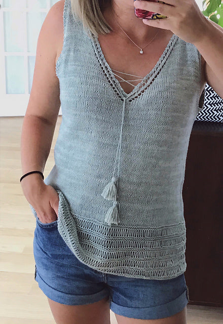 Breeze Sleeveless Top Knitting Pattern
