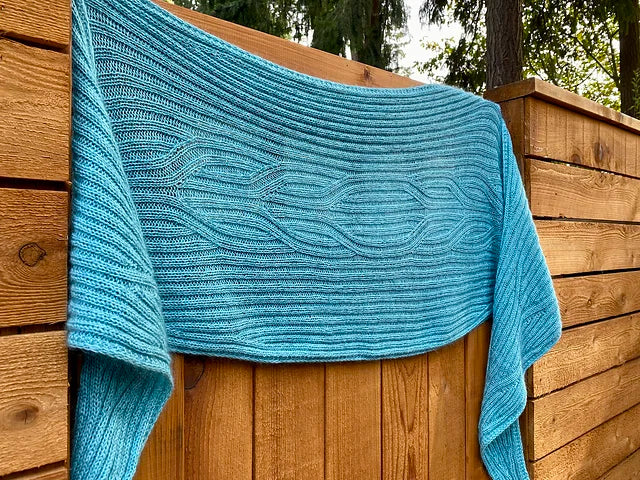 Reversible Ribbed Wrap Knitting Pattern