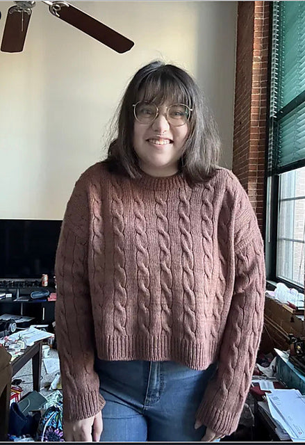 Unisex Cable Sweater Knitting Pattern