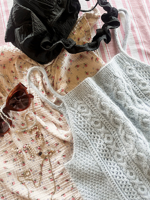 Cable Tank Top Knitting Pattern