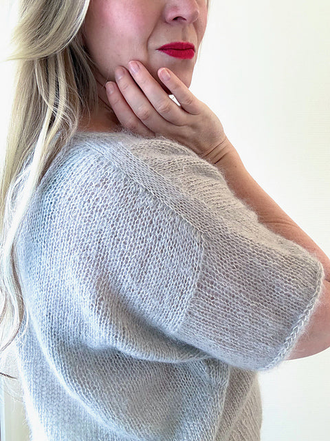 V Neck Blouse Knitting Pattern