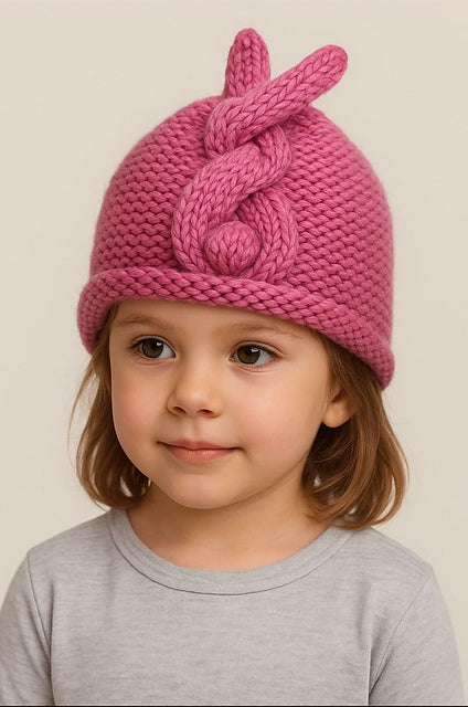 Beanie Bunny Tail Knitting Pattern