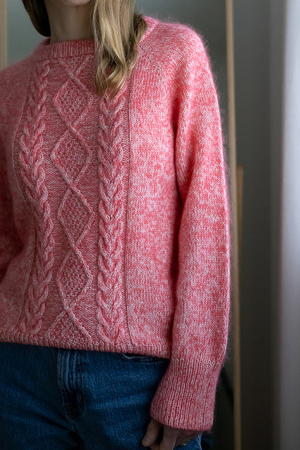 Diamond Cable Sweater Knitting Pattern