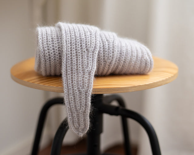 Brioche Scarf Knitting Pattern