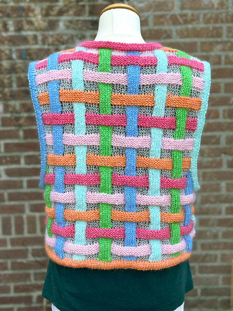 Sugar Woven Vest Knitting Pattern