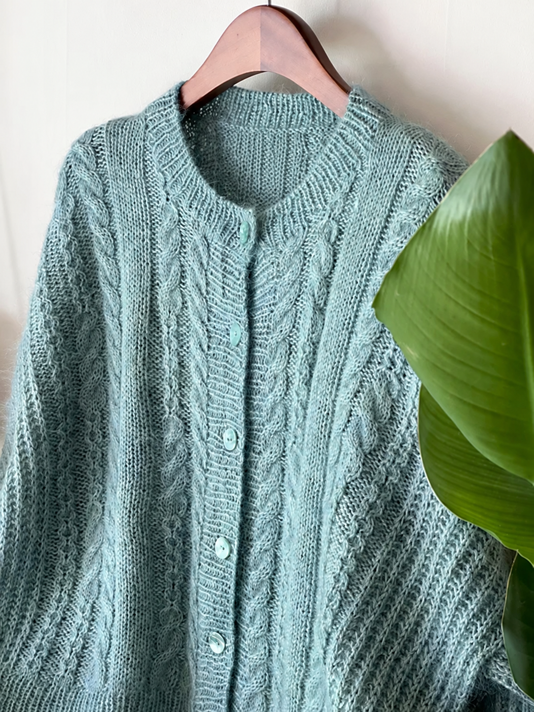 Cable Brioche Cardigan Knitting Pattern