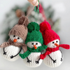 Snowman Ornaments Knitting Pattern