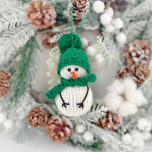 Snowman Ornaments Knitting Pattern