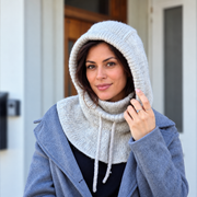 Chunky Hooded Cowl Knitting Pattern
