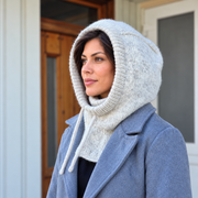 Chunky Hooded Cowl Knitting Pattern
