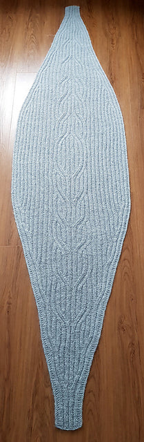 Reversible Ribbed Wrap Knitting Pattern