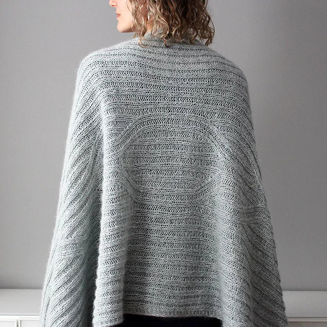 Reversible Ribbed Wrap Knitting Pattern