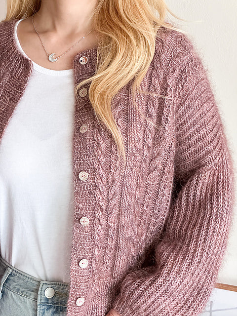 Cable Brioche Cardigan Knitting Pattern