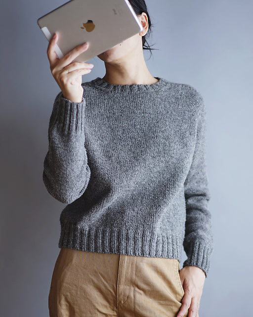 Minimal Crew Sweater Knitting Pattern