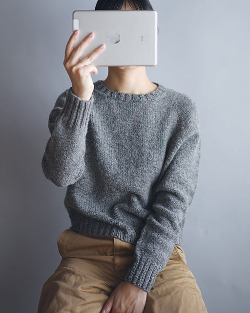 Minimal Crew Sweater Knitting Pattern