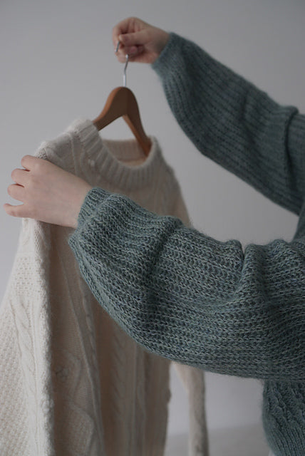 Cable Brioche Cardigan Knitting Pattern