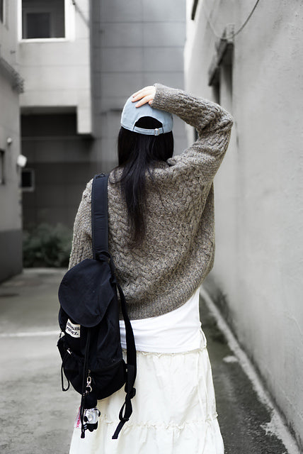 Smocked Cable Cardigan Knitting Pattern