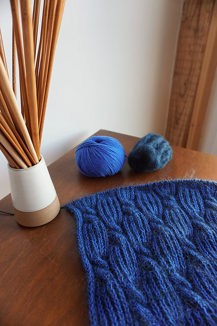 Soft Cable Scarf Knitting Pattern