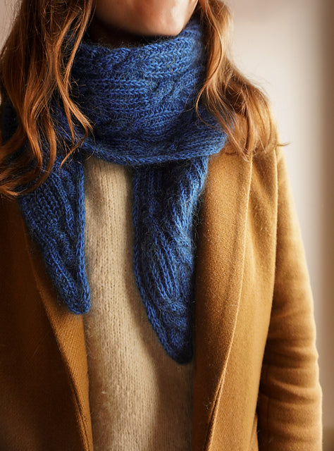 Soft Cable Scarf Knitting Pattern