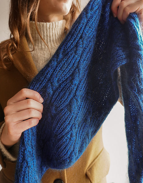 Soft Cable Scarf Knitting Pattern